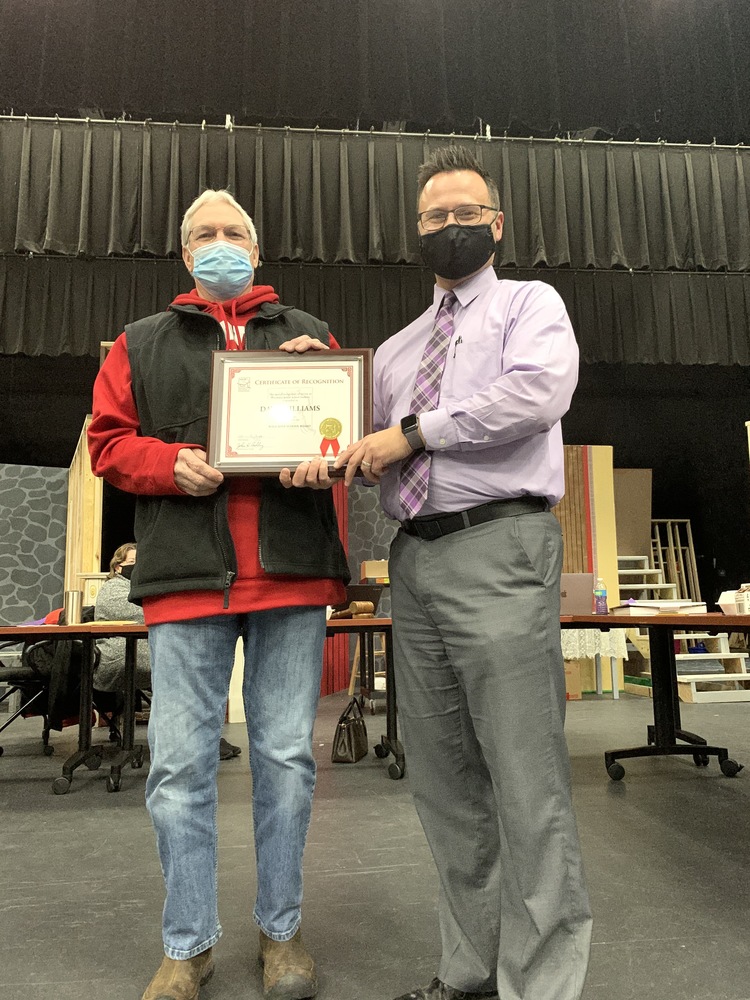 Dave Williams 20 Year Award