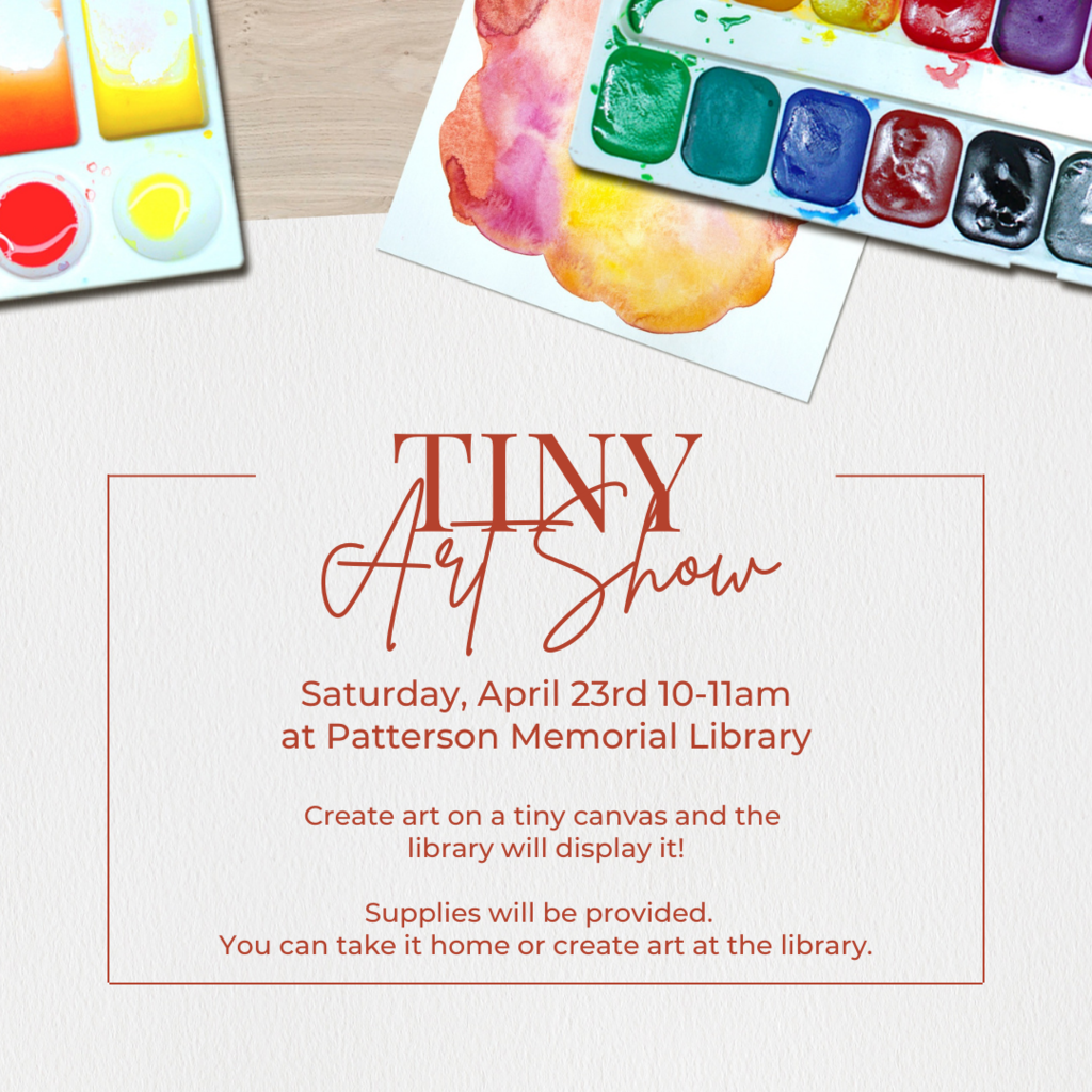 Patterson Memorial Library Tiny Art Show