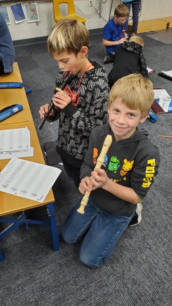 🎶 Fourth grade musicians composed their own songs to play on their recorders! 